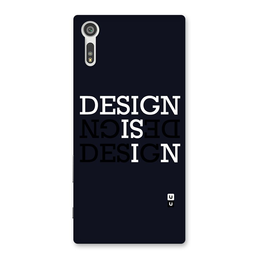 Design is In Typography Back Case for Xperia XZ
