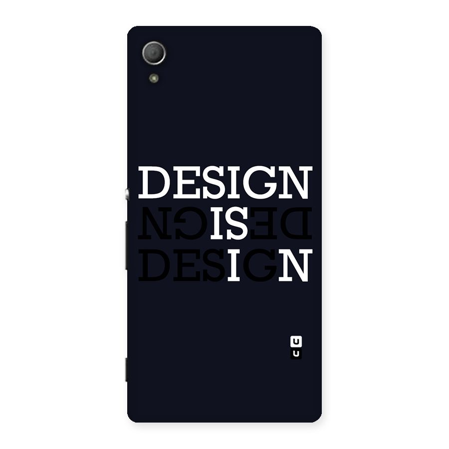 Design is In Typography Back Case for Xperia Z4