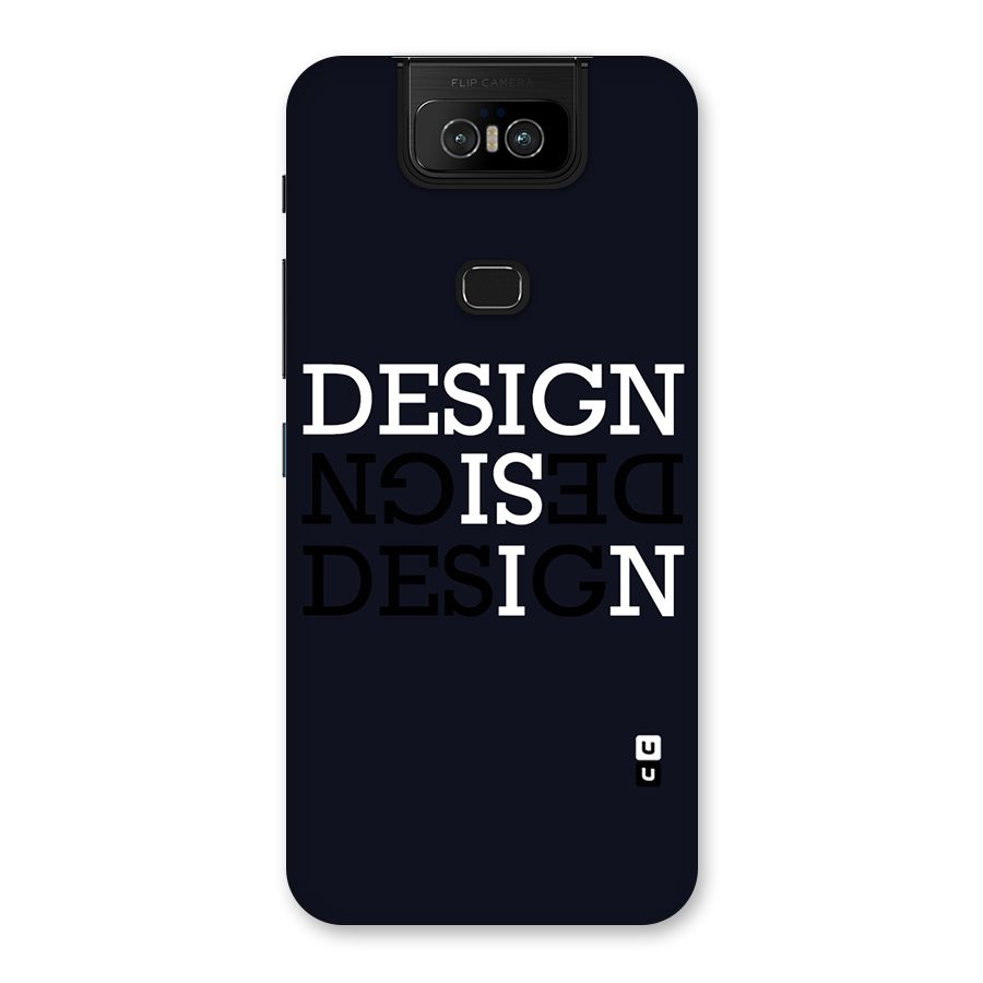 Design is In Typography Back Case for Zenfone 6z