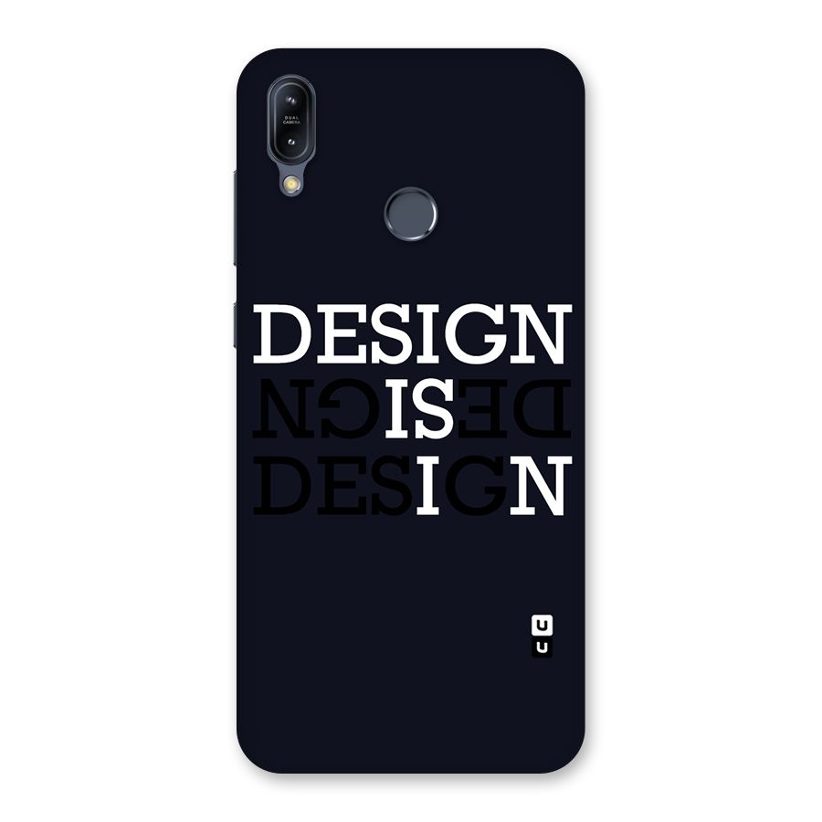 Design is In Typography Back Case for Zenfone Max M2