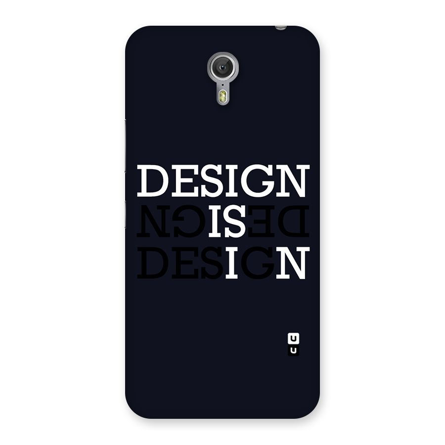 Design is In Typography Back Case for Zuk Z1
