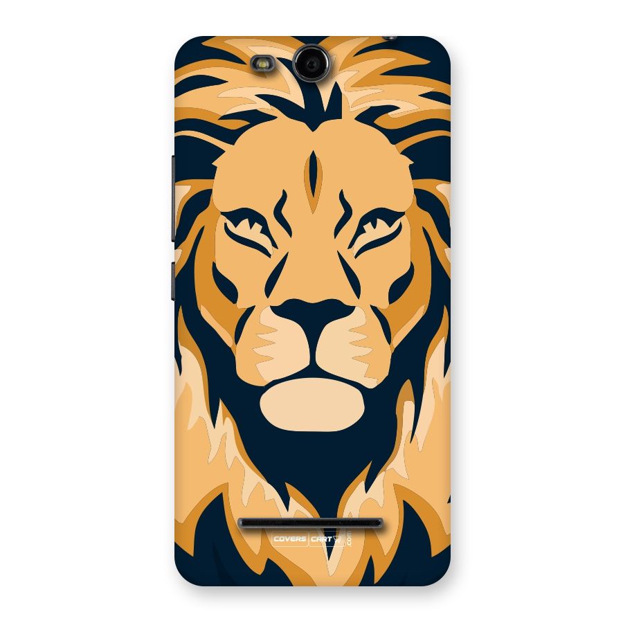 Designer Lion Back Case for Micromax Canvas Juice 3 Q392