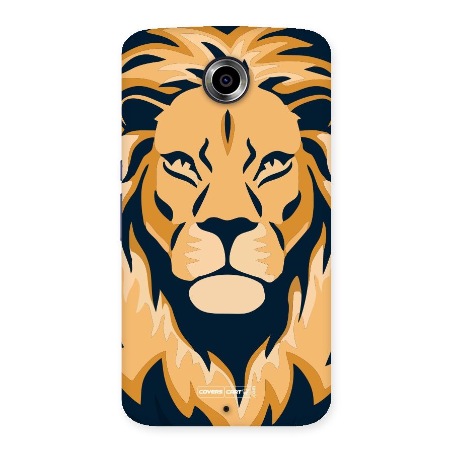 Designer Lion Back Case for Nexsus 6