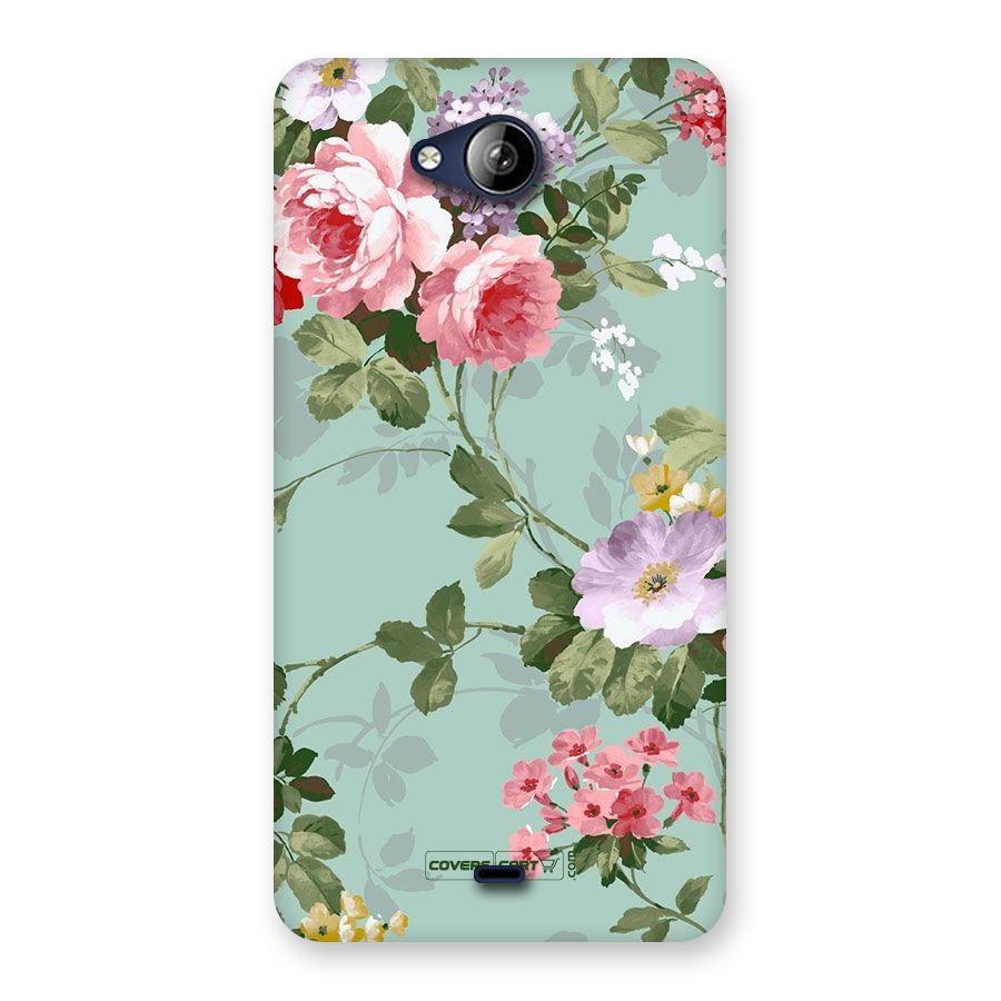 Desinger Floral Back Case for Canvas Play Q355
