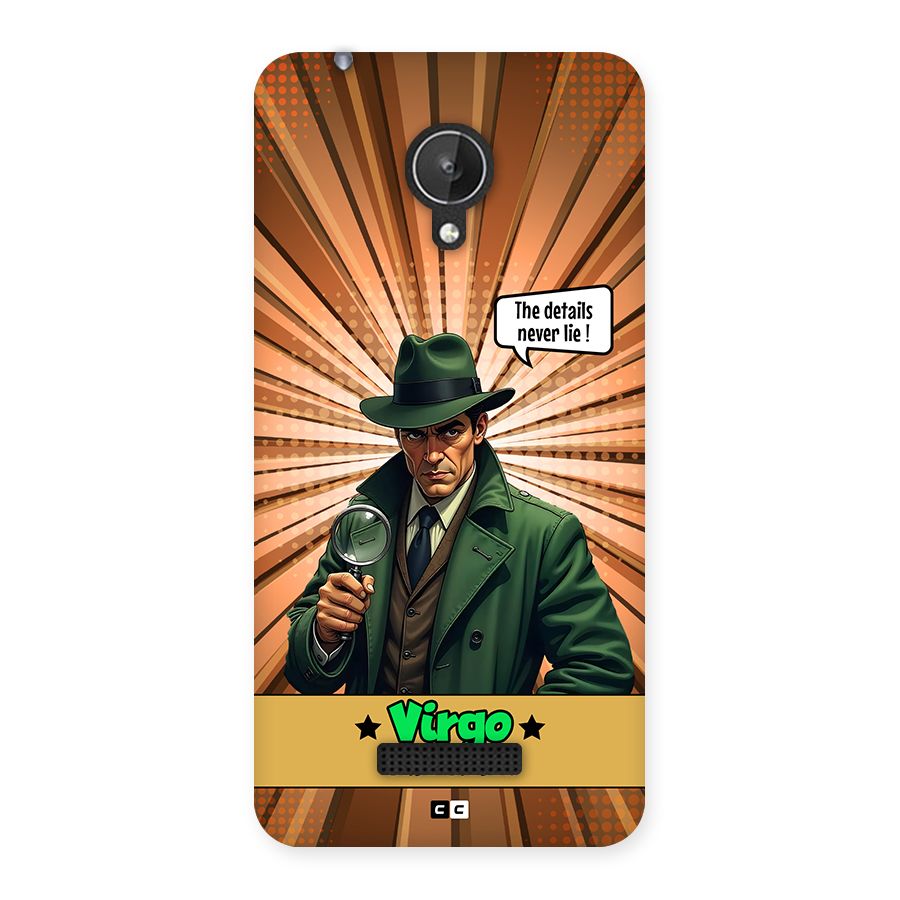Detective Virgo Back Case for Canvas Spark Q380