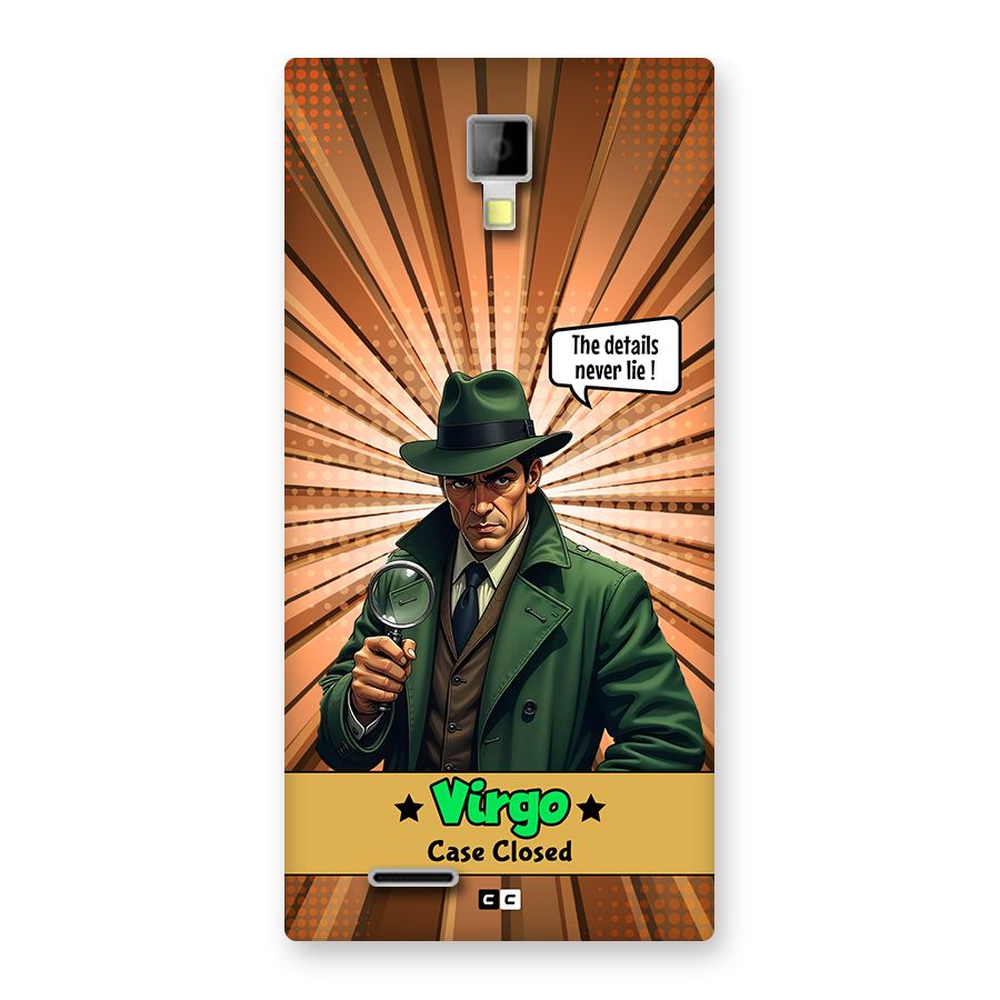 Detective Virgo Back Case for Canvas Xpress A99