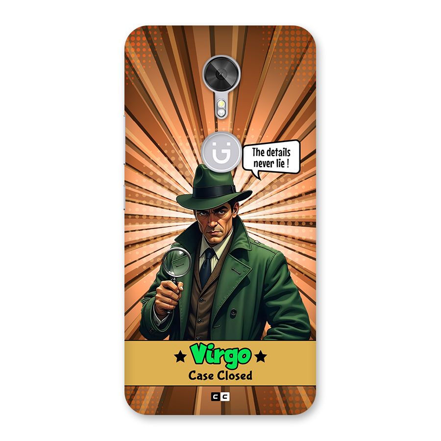 Detective Virgo Back Case for Gionee A1