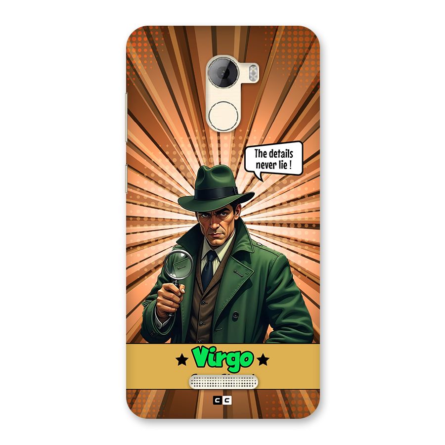 Detective Virgo Back Case for Gionee A1 LIte