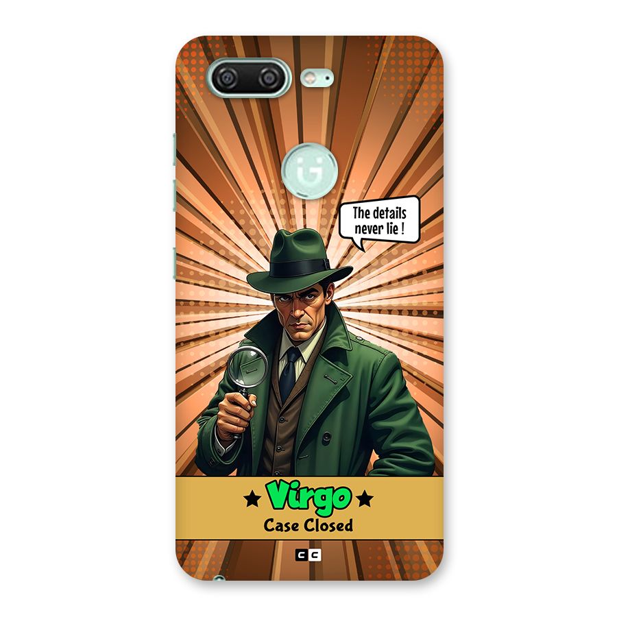 Detective Virgo Back Case for Gionee S10