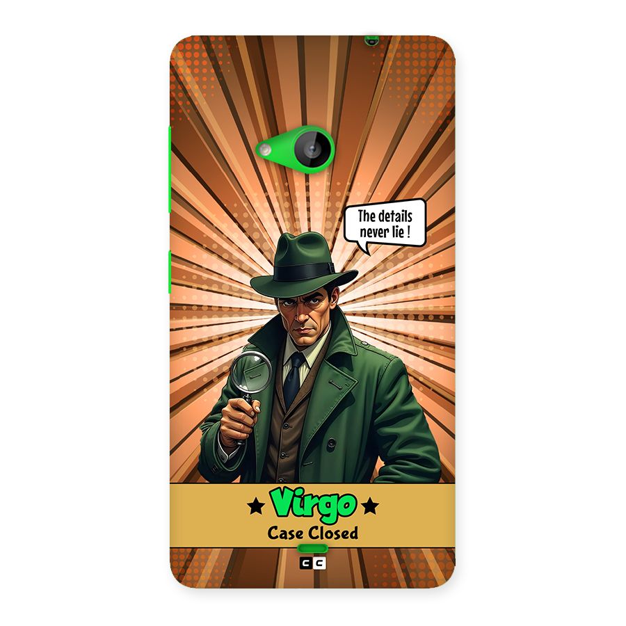 Detective Virgo Back Case for Lumia 535