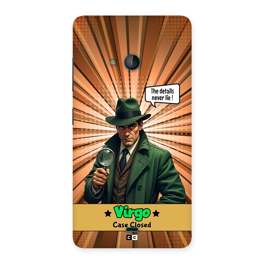 Detective Virgo Back Case for Lumia 540
