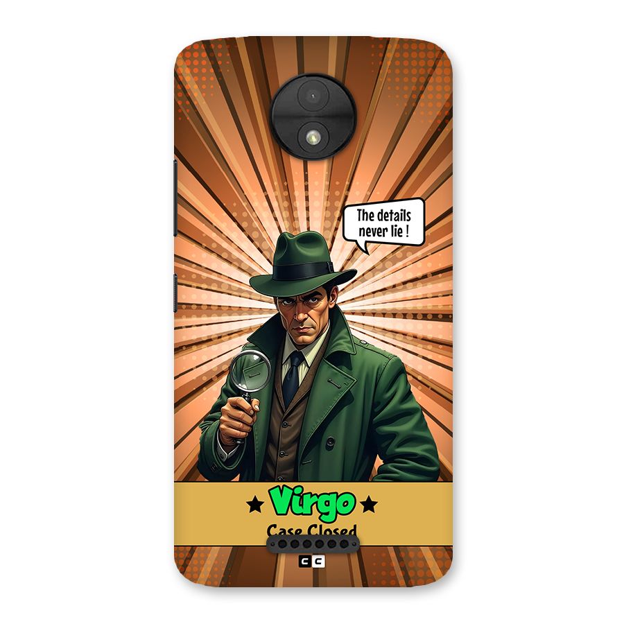 Detective Virgo Back Case for Moto C