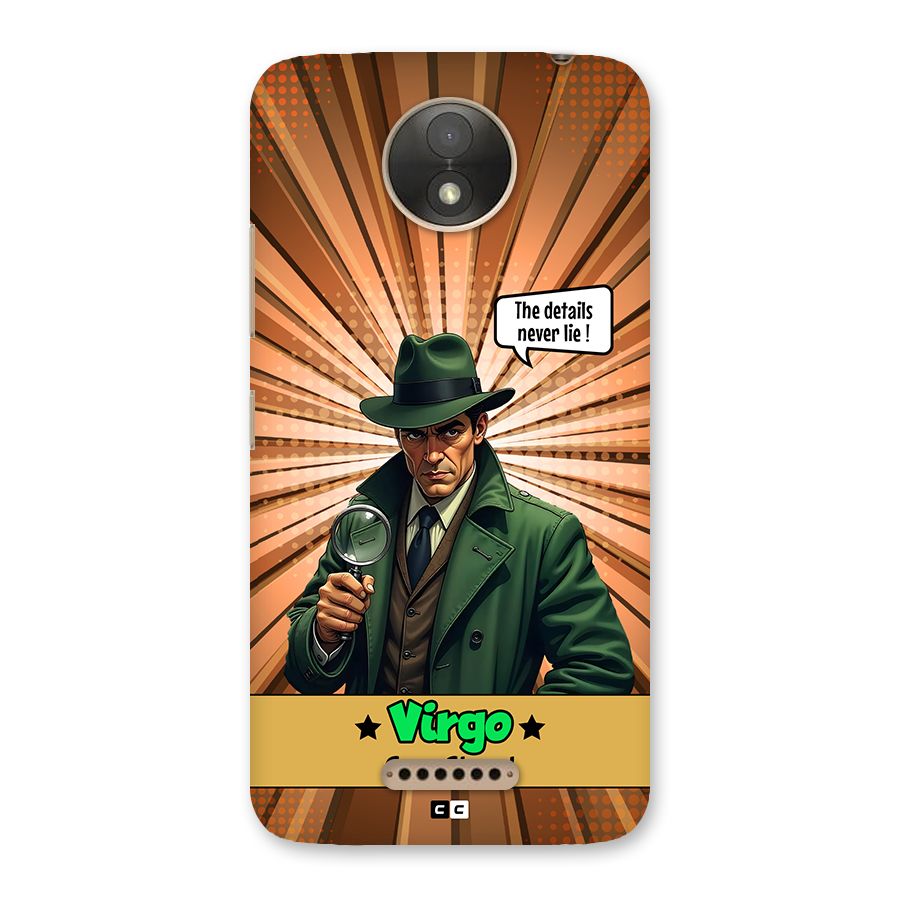 Detective Virgo Back Case for Moto C Plus