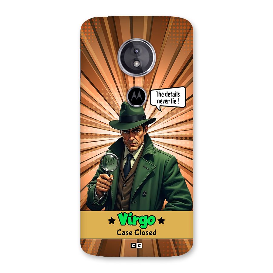 Detective Virgo Back Case for Moto E5