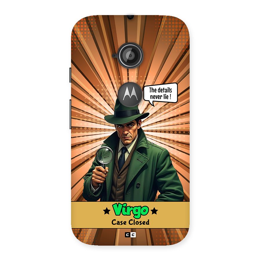 Detective Virgo Back Case for Moto E 2nd Gen