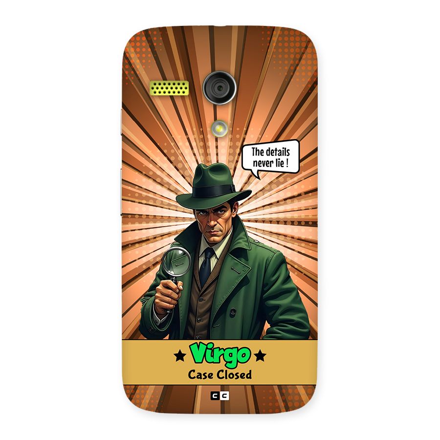 Detective Virgo Back Case for Moto G