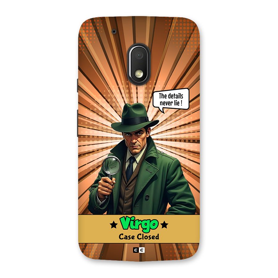 Detective Virgo Back Case for Moto G4 Play
