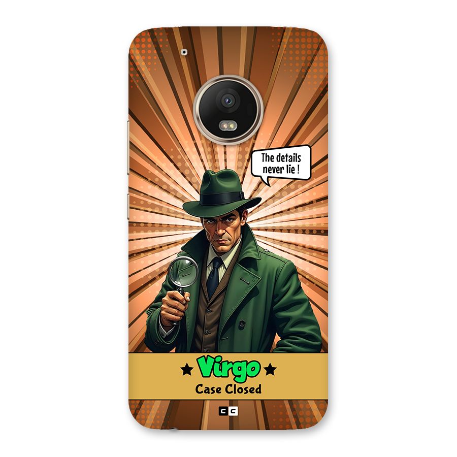 Detective Virgo Back Case for Moto G5 Plus