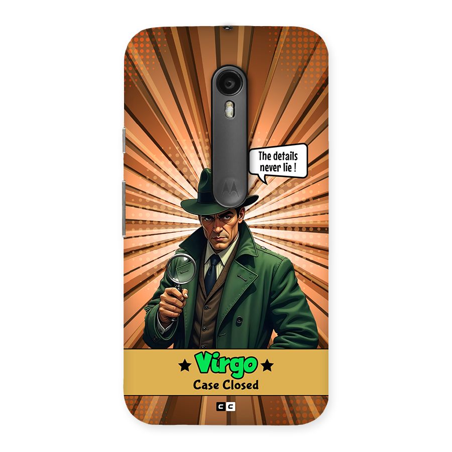 Detective Virgo Back Case for Moto G Turbo