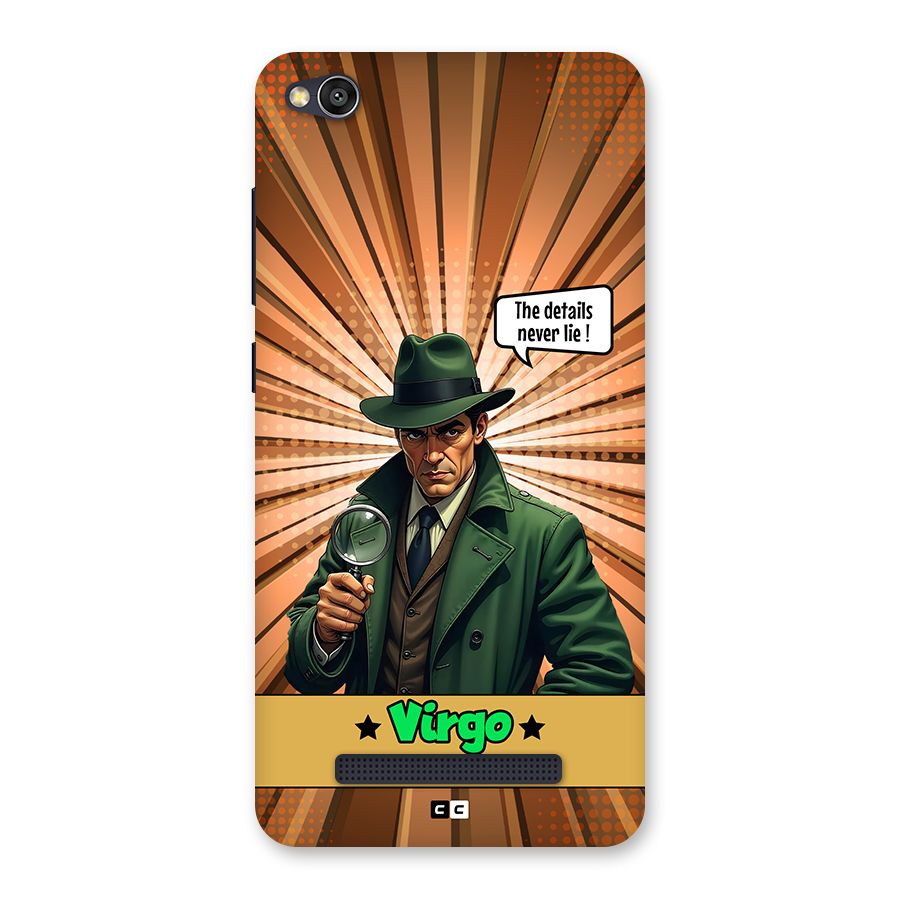 Detective Virgo Back Case for Redmi 4A