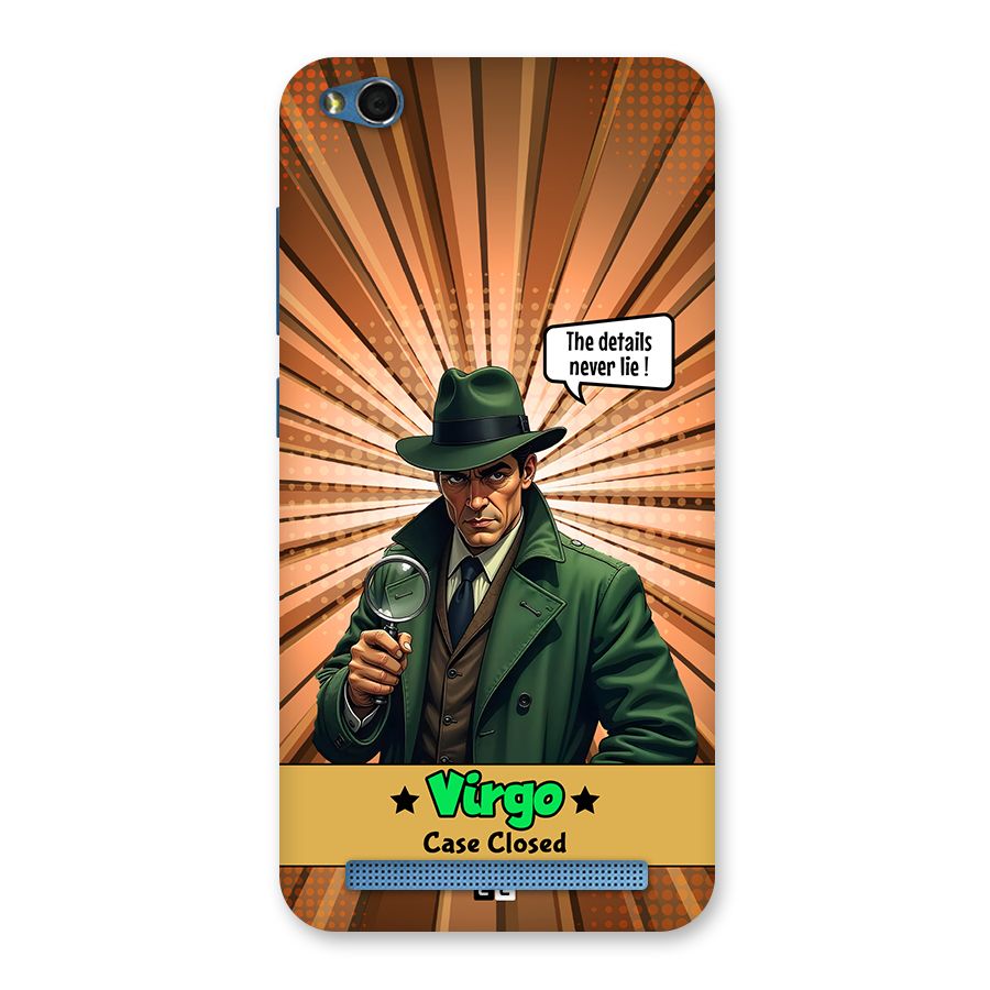 Detective Virgo Back Case for Redmi 5A