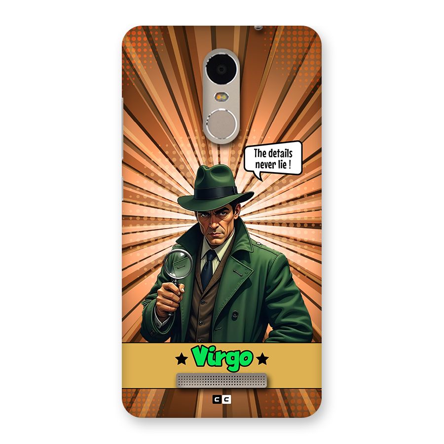Detective Virgo Back Case for Redmi Note 3