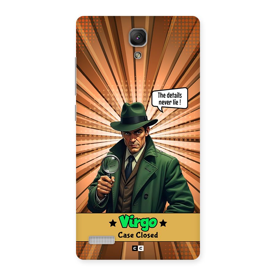Detective Virgo Back Case for Redmi Note Prime