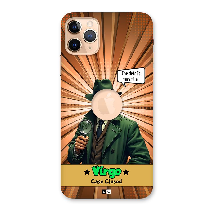 Detective Virgo Back Case for iPhone 11 Pro Max Logo Cut
