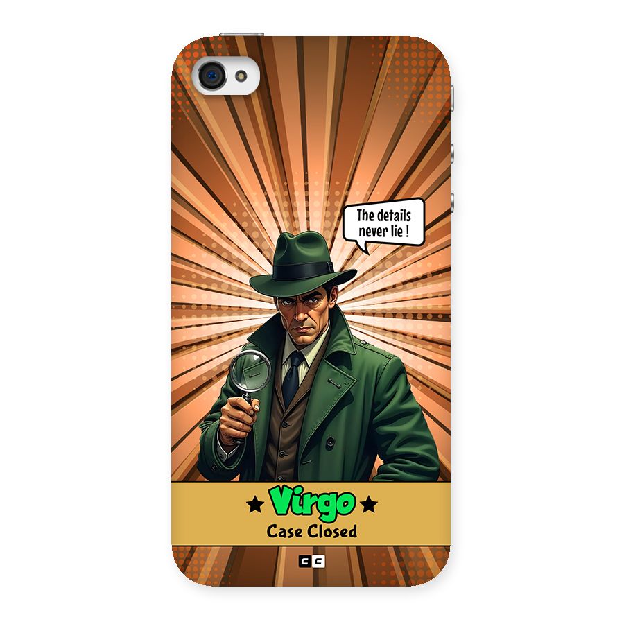Detective Virgo Back Case for iPhone 4 4s