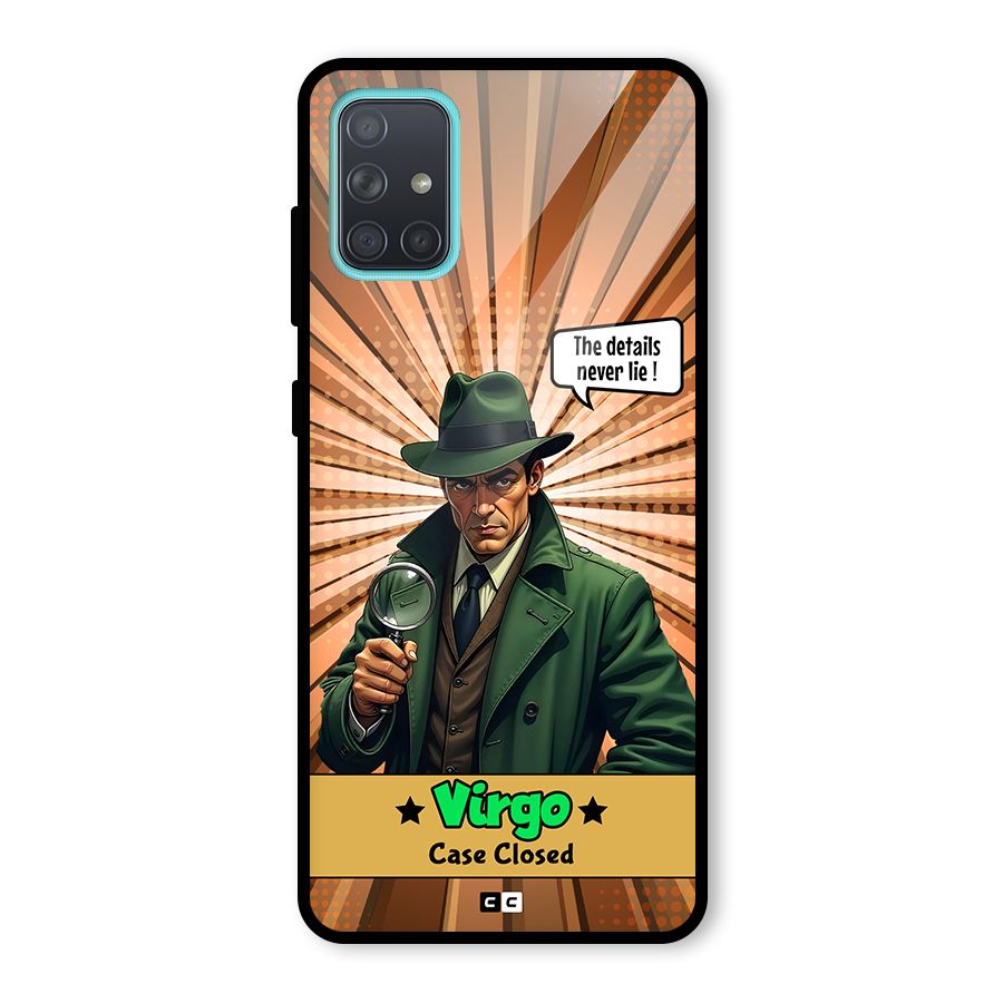 Detective Virgo Glass Back Case for Galaxy A71