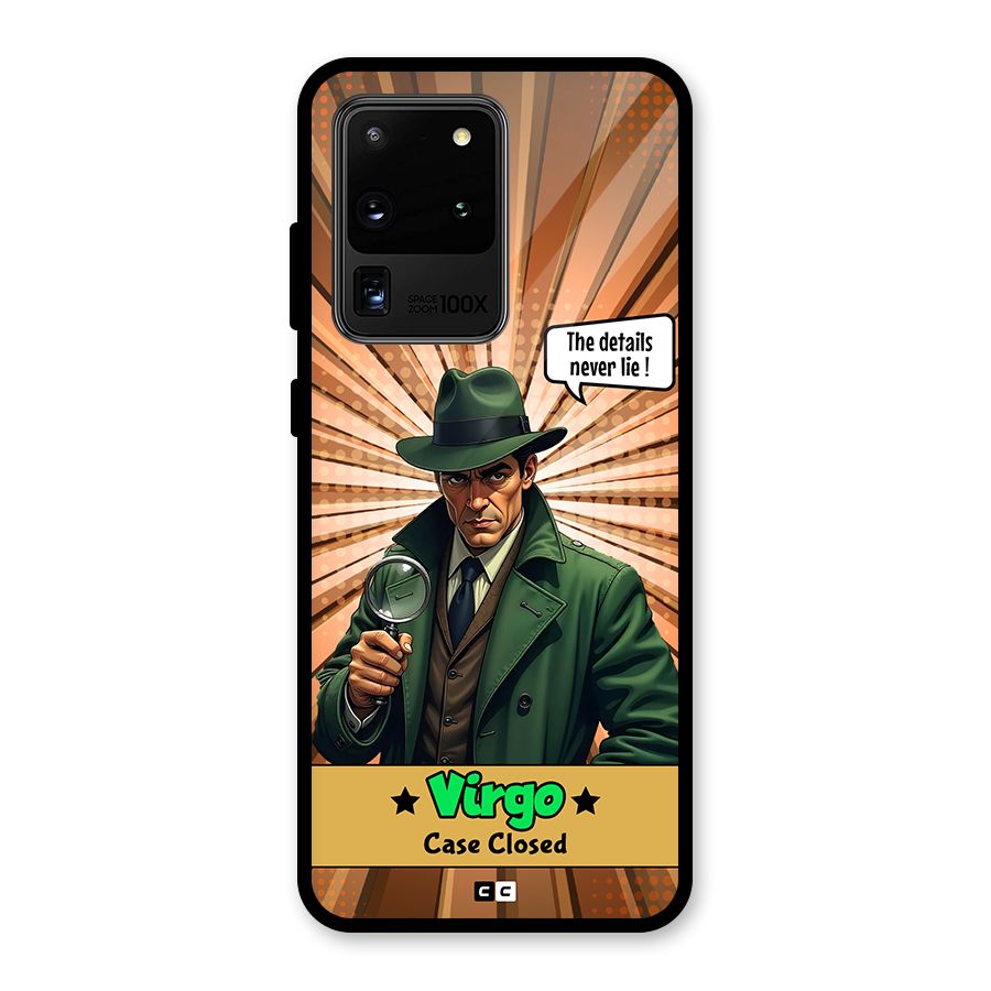Detective Virgo Glass Back Case for Galaxy S20 Ultra