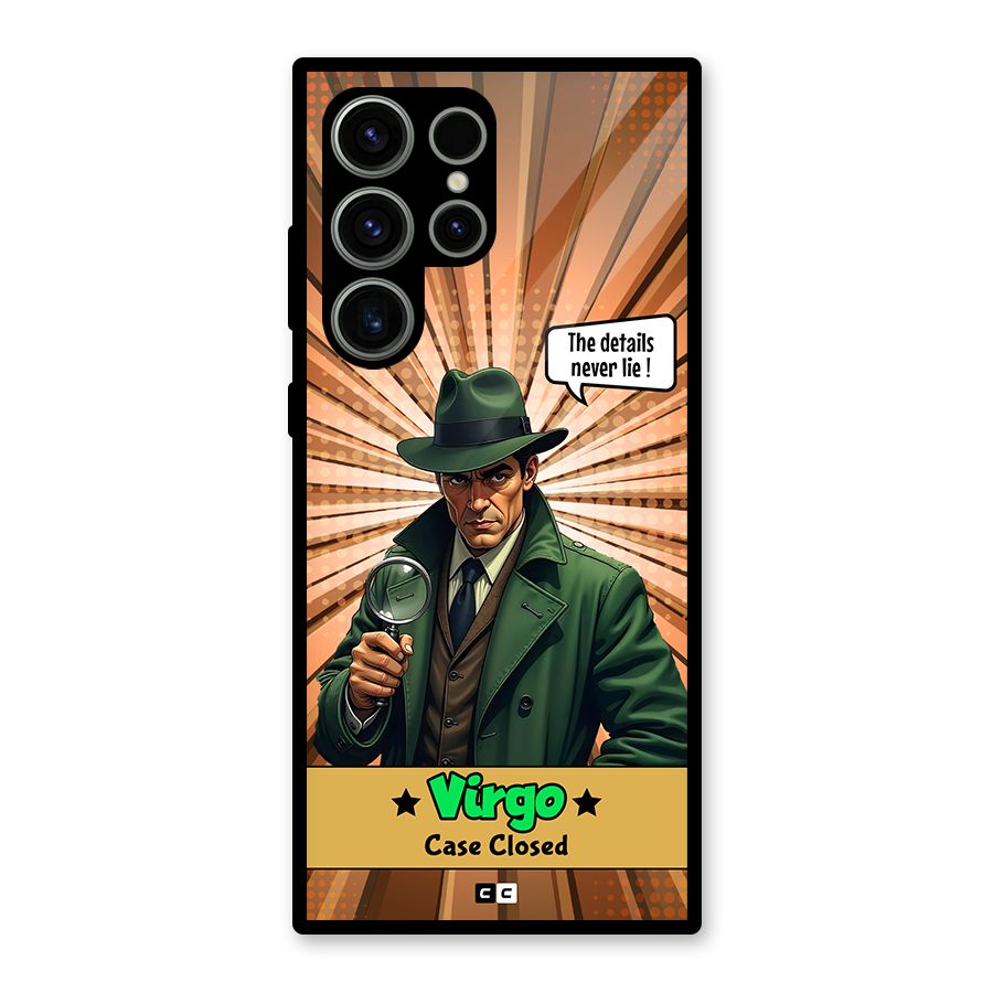 Detective Virgo Glass Back Case for Galaxy S23 Ultra
