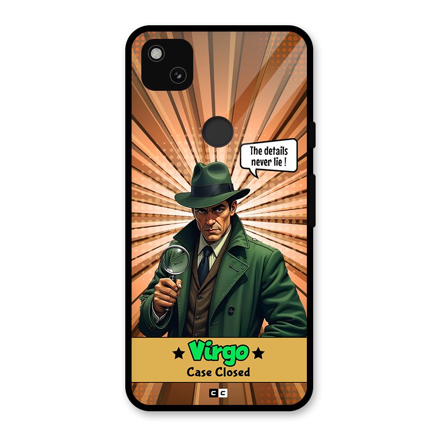 Detective Virgo Glass Back Case for Google Pixel 4a