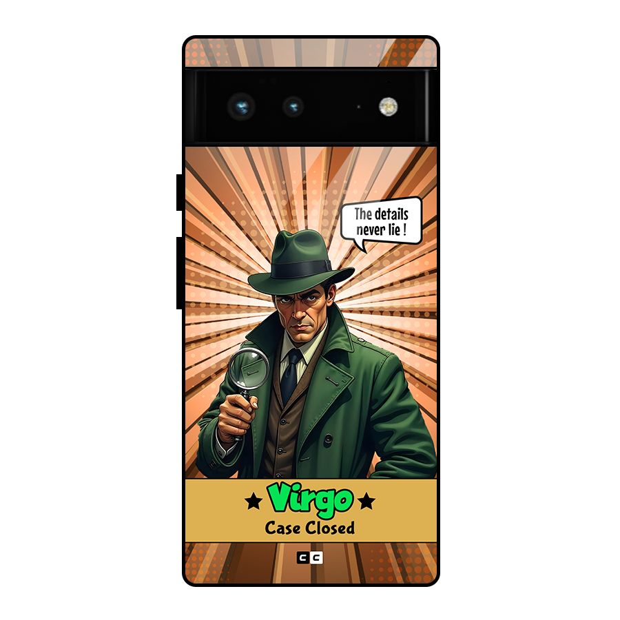Detective Virgo Glass Back Case for Google Pixel 6