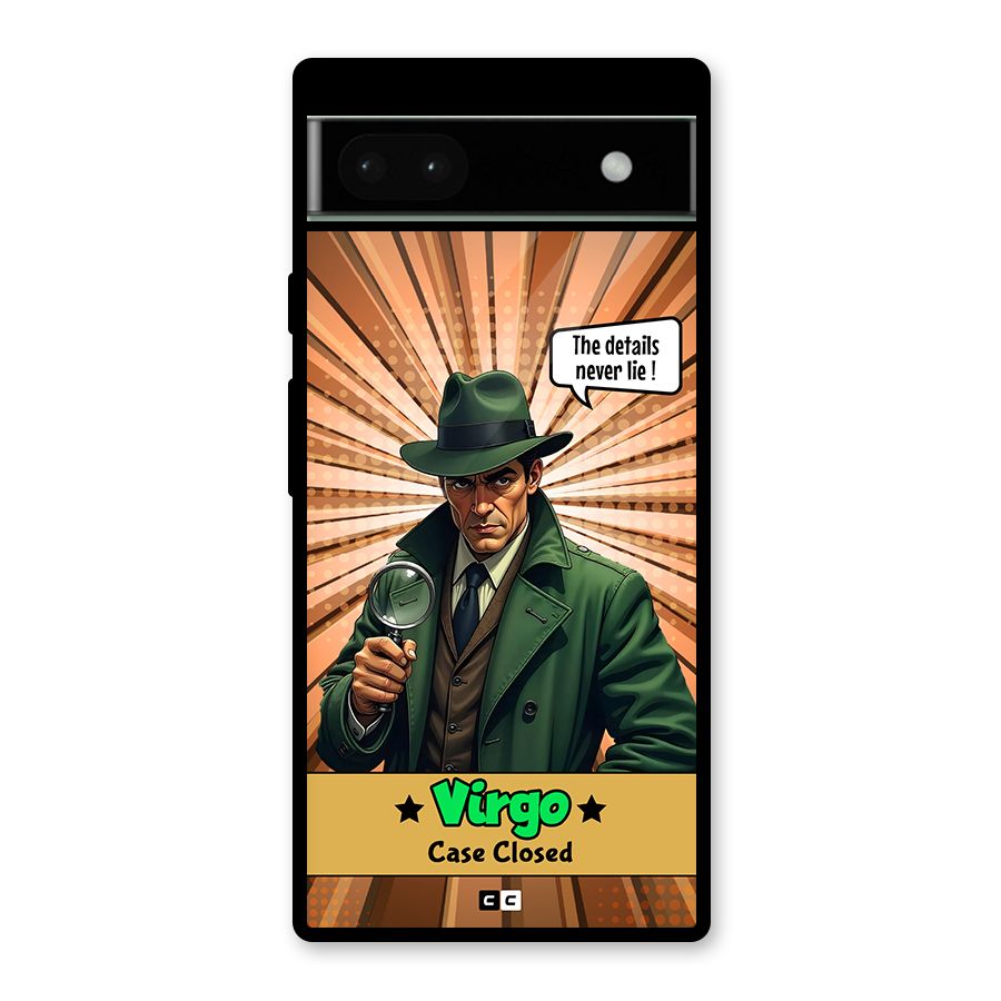 Detective Virgo Glass Back Case for Google Pixel 6a