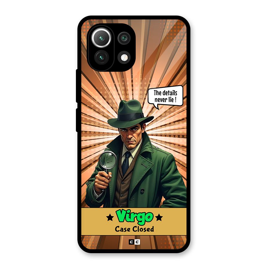 Detective Virgo Glass Back Case for Mi 11 Lite NE 5G