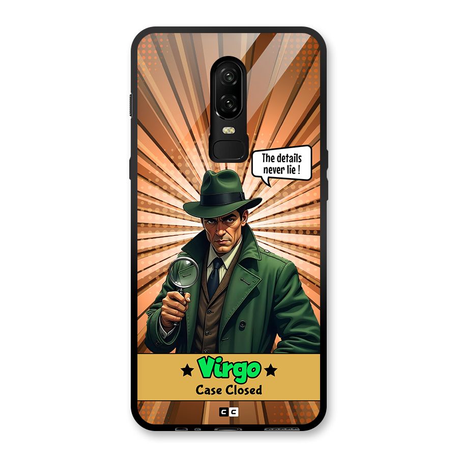 Detective Virgo Glass Back Case for OnePlus 6