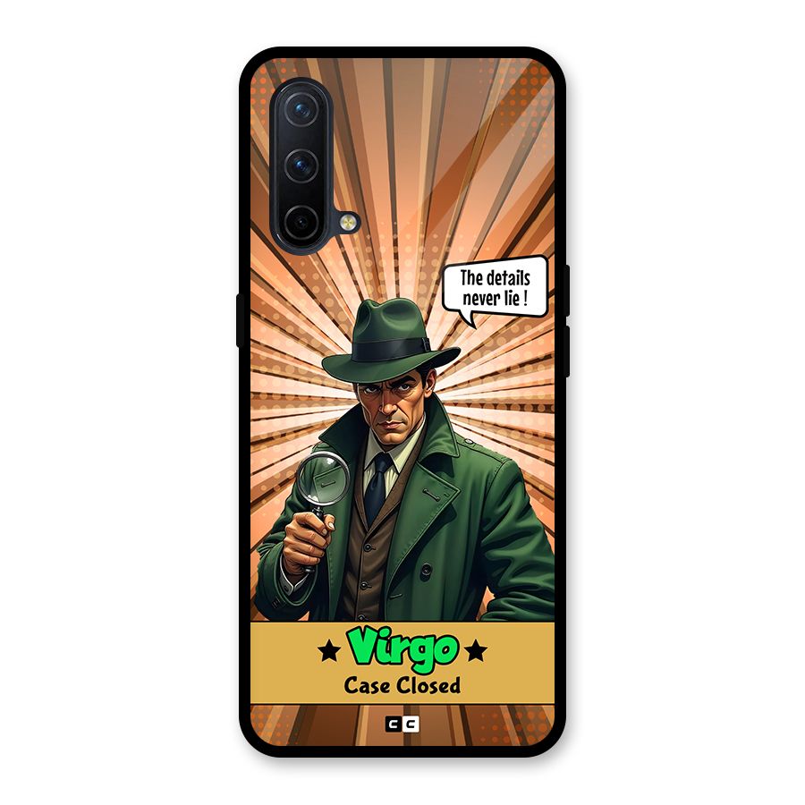 Detective Virgo Glass Back Case for OnePlus Nord CE 5G