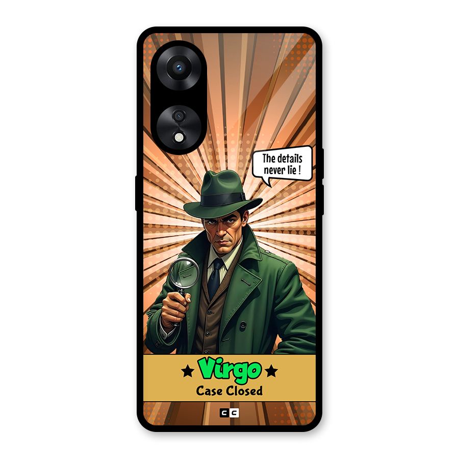 Detective Virgo Glass Back Case for Oppo A78