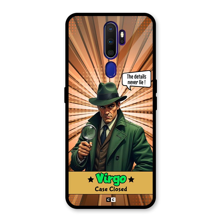 Detective Virgo Glass Back Case for Oppo A9 (2020)