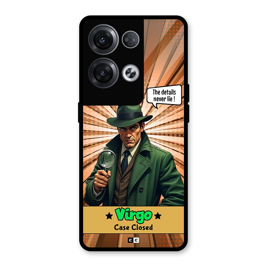 Detective Virgo Glass Back Case for Oppo Reno8 Pro 5G