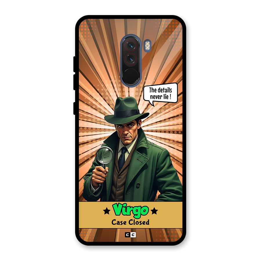 Detective Virgo Glass Back Case for Poco F1