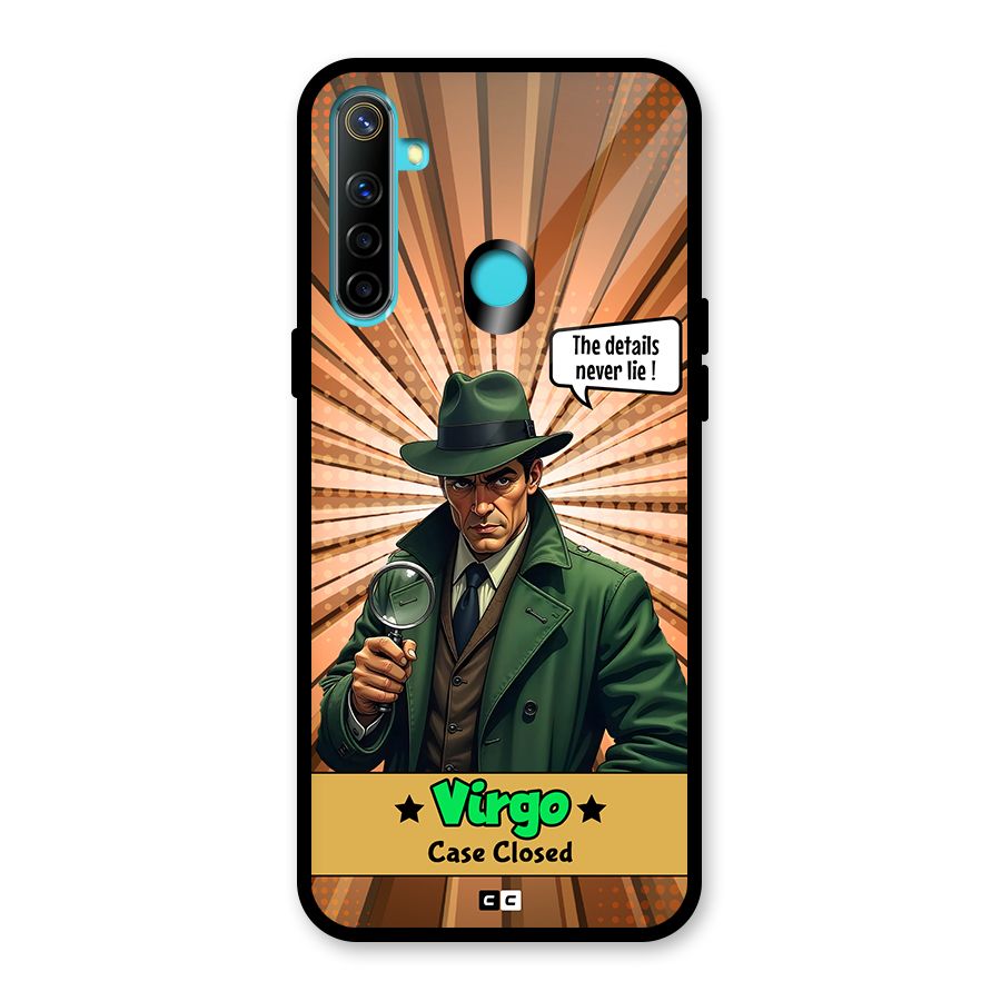 Detective Virgo Glass Back Case for Realme 5i