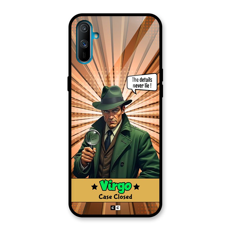 Detective Virgo Glass Back Case for Realme C3