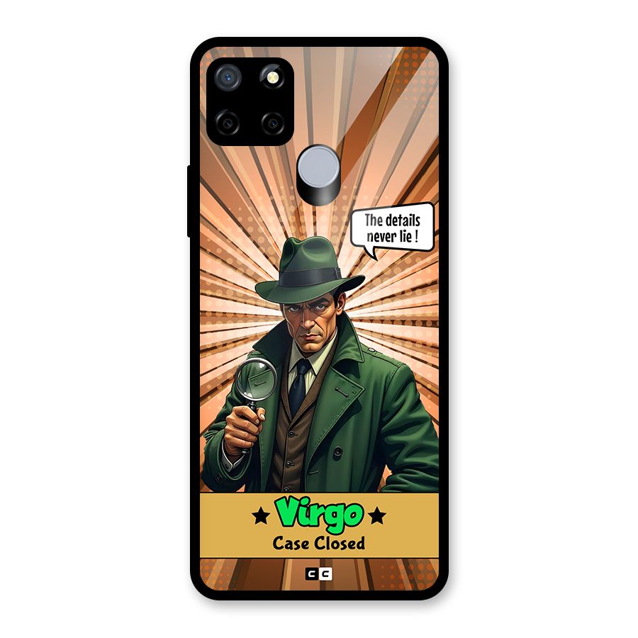 Detective Virgo Glass Back Case for Realme Narzo 30A