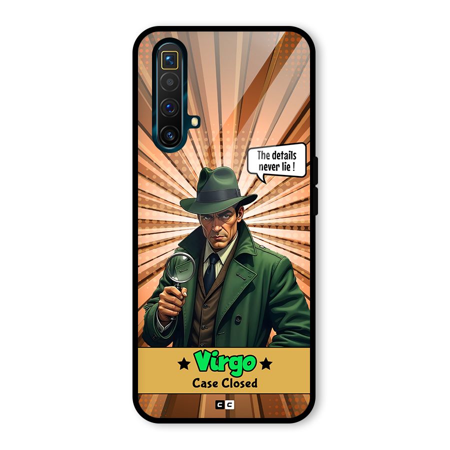 Detective Virgo Glass Back Case for Realme X3