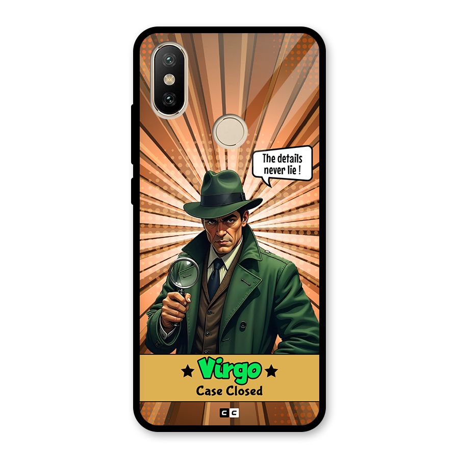 Detective Virgo Glass Back Case for Redmi A2