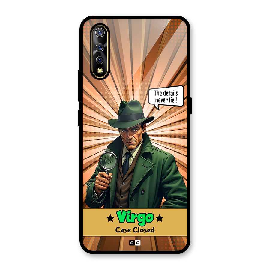 Detective Virgo Glass Back Case for Vivo S1