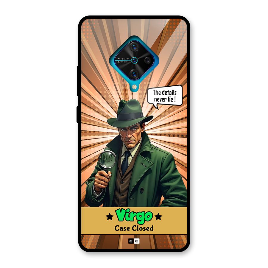 Detective Virgo Glass Back Case for Vivo S1 Pro
