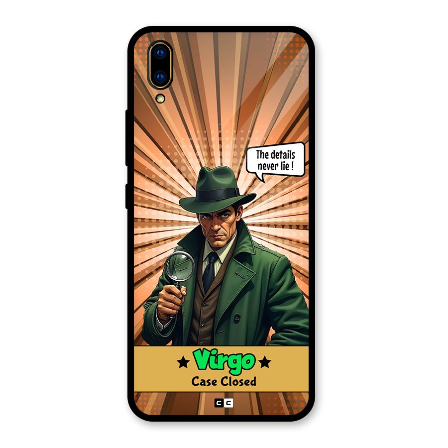 Detective Virgo Glass Back Case for Vivo V11 Pro